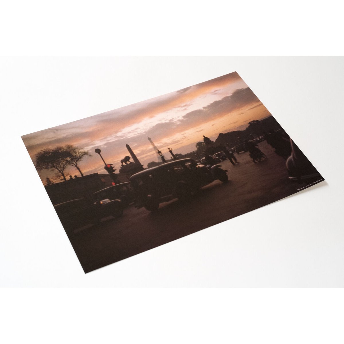 木村伊兵衛】B4ポスター 夕暮れのコンコルド広場 | Crevis Online Store