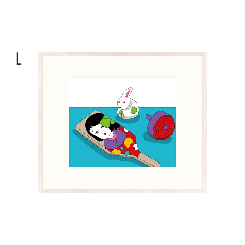 安西水丸】ジクレー版画「羽子板と独楽」 | Crevis Online Store 安西水丸】ジクレー版画「羽子板と独楽」 | Crevis Online Store