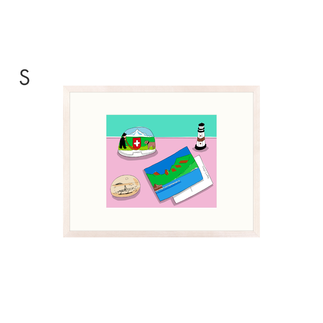 安西水丸】ジクレー版画 「スーベニア」 | Crevis Online Store