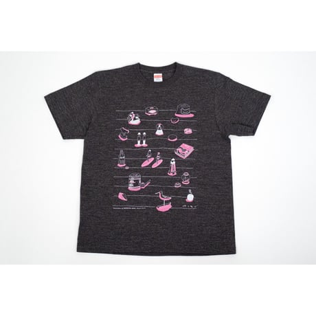 【安西水丸】Tシャツ　ヘザーブラック