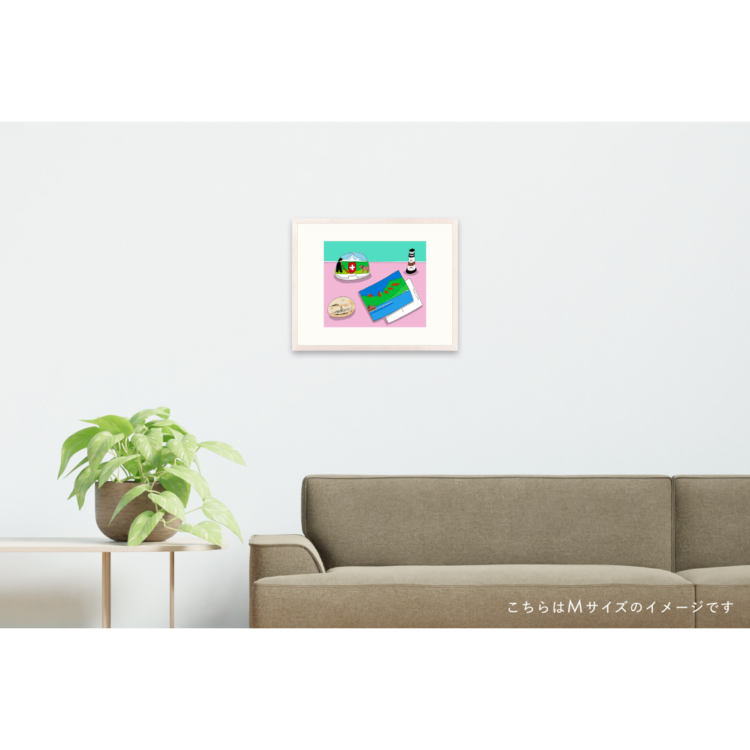 安西水丸】ジクレー版画 「スーベニア」 | Crevis Online Store