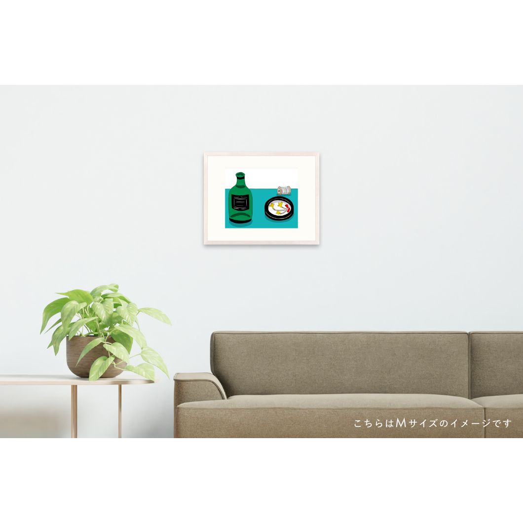 安西水丸】ジクレー版画「瓶と刺繍」 | Crevis Online Store