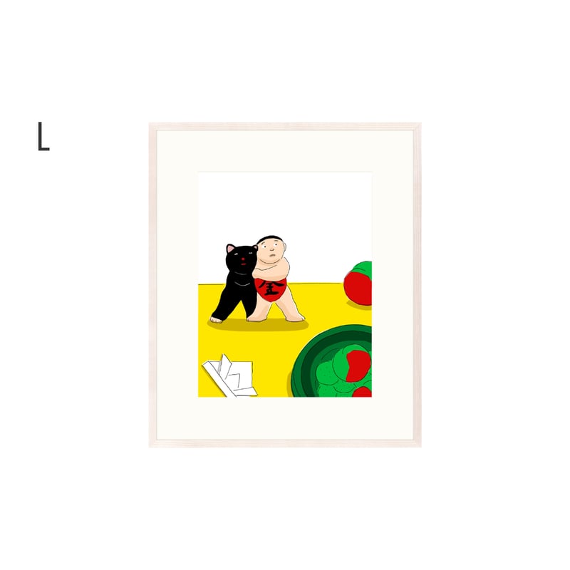 安西水丸】ジクレー版画「相撲取り」 | Crevis Online Store