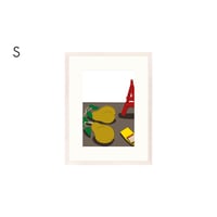 【安西水丸】ジクレー版画 「フランス」