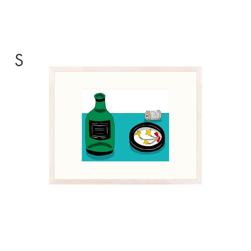 安西水丸】ジクレー版画「瓶と刺繍」 | Crevis Online Store 安西水丸】ジクレー版画「瓶と刺繍」 | Crevis Online Store
