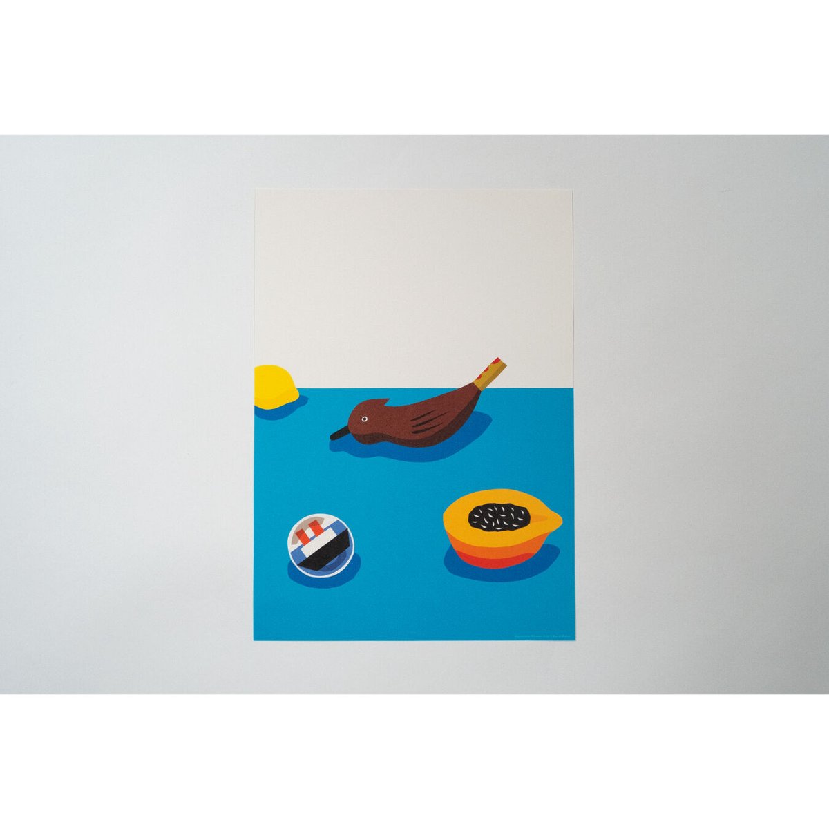 安西水丸　額入りポスター　マッチ箱 CATEGORY ポスター | Crevis Online Store
