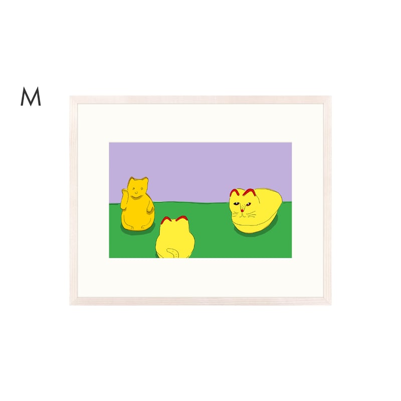 安西水丸】ジクレー版画 「黄色い猫」 | Crevis Online Store