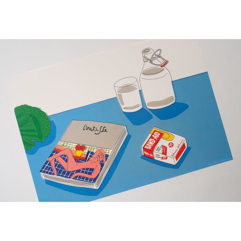 安西水丸】B4サイズポスター レストランの読書 | Crevis Online Store