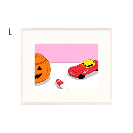 【安西水丸】ジクレー版画「ハロウィン」