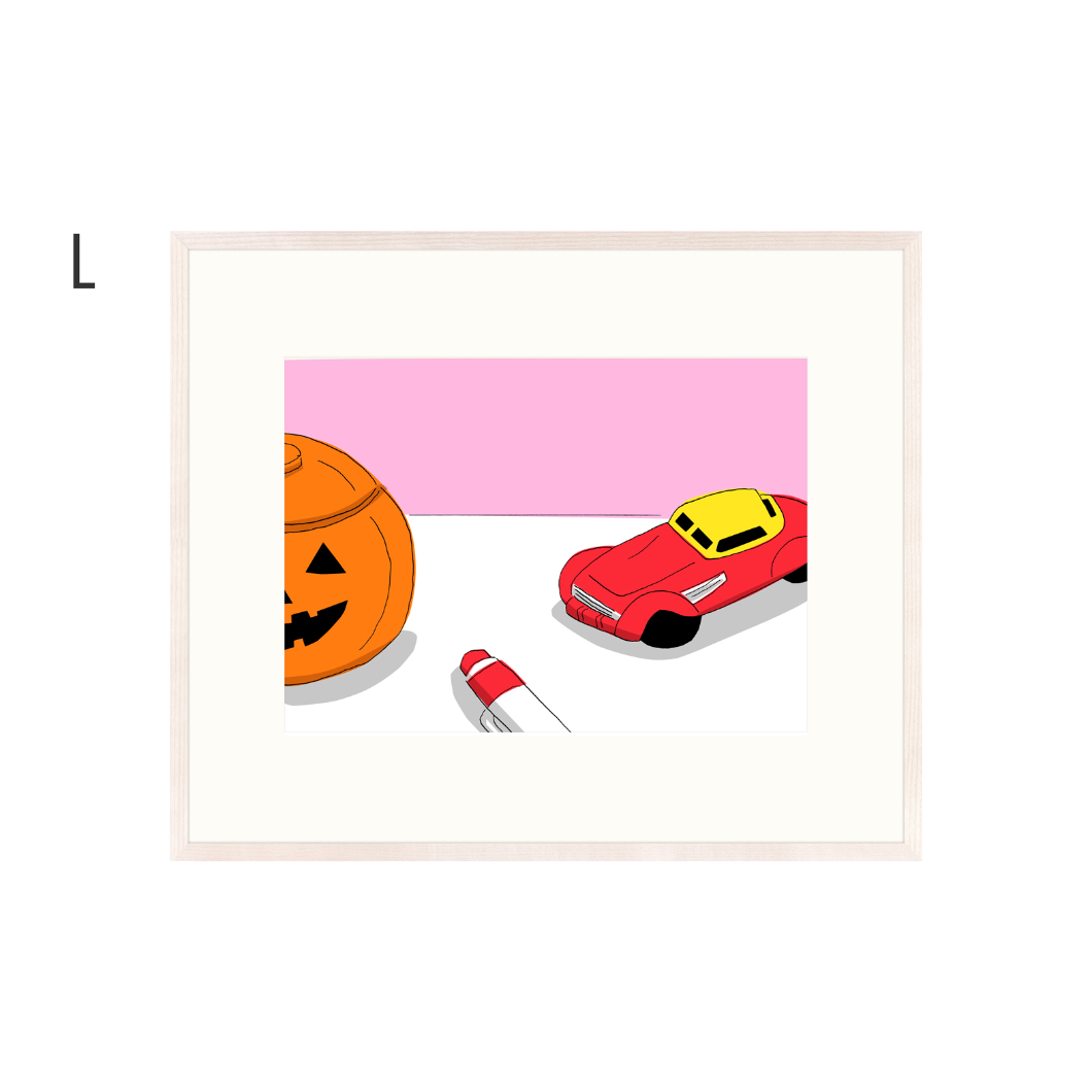 安西水丸】ジクレー版画「ハロウィン」 | Crevis Online Store