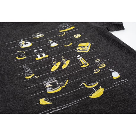 【安西水丸】Tシャツ　ヘザーブラック