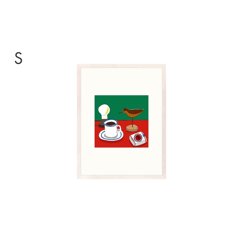安西水丸 版画作品(HERSI) 安西水丸】ジクレー版画「伏見人形と絵馬」 | Crevis Online Store
