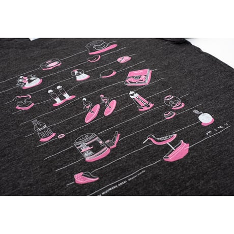 【安西水丸】Tシャツ　ヘザーブラック