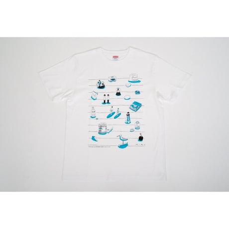 【安西水丸】Tシャツ　白生地