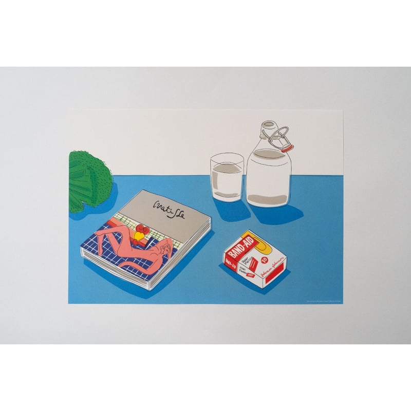 安西水丸】B4サイズポスター レストランの読書 | Crevis Online Store