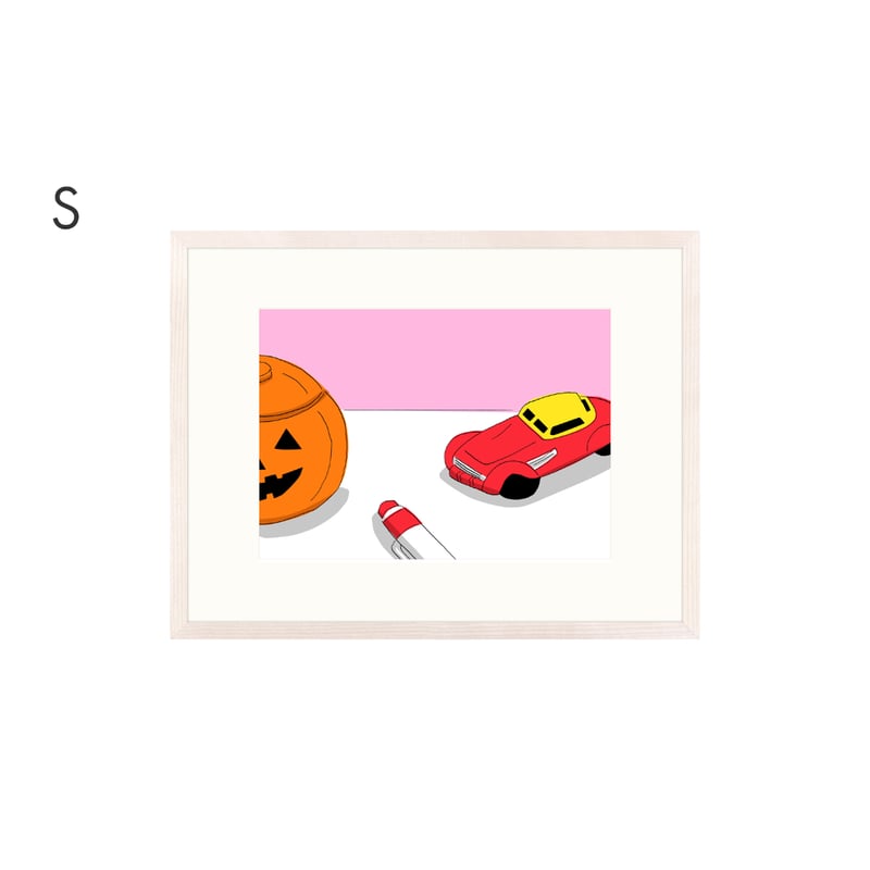 安西水丸】ジクレー版画「ハロウィン」 | Crevis Online Store