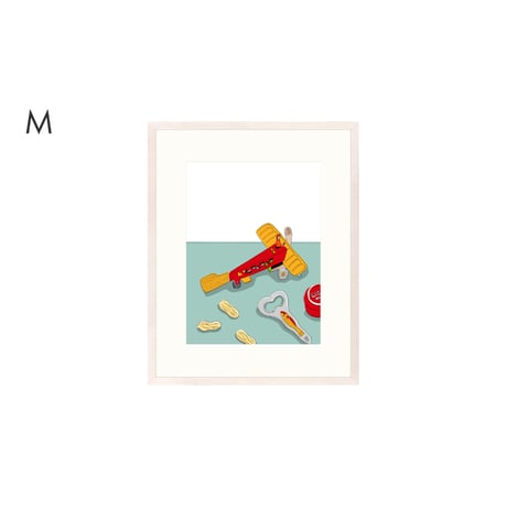 【安西水丸】ジクレー版画 「パイロット」
