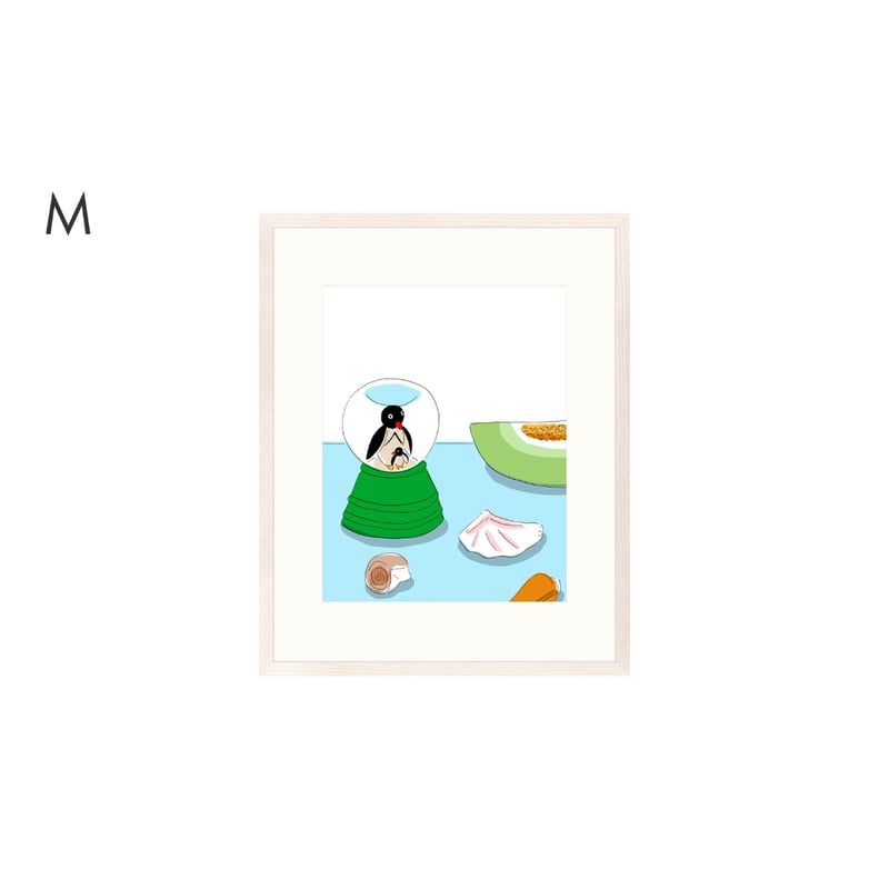 安西水丸】ジクレー版画 「海とメロン」 | Crevis Online Store