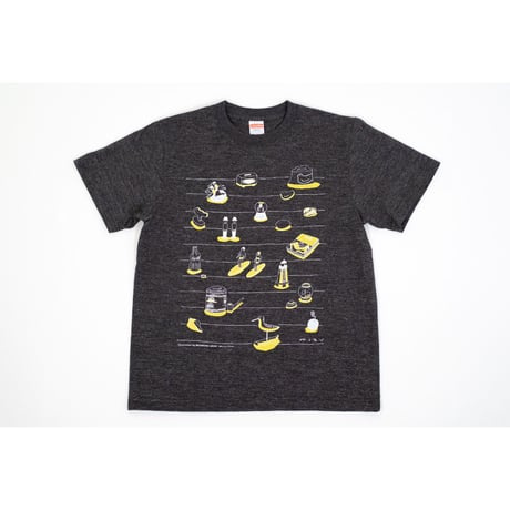 【安西水丸】Tシャツ　ヘザーブラック