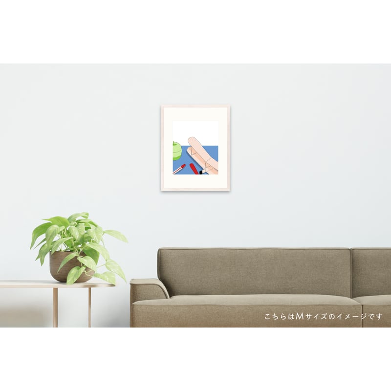 安西水丸】ジクレー版画 「りんごとプロペラ」 | Crevis Online Store