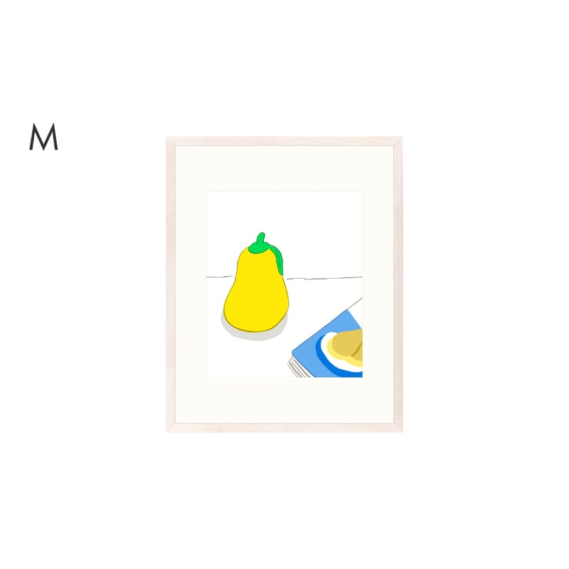 安西水丸】ジクレー版画 「洋梨」 | Crevis Online Store