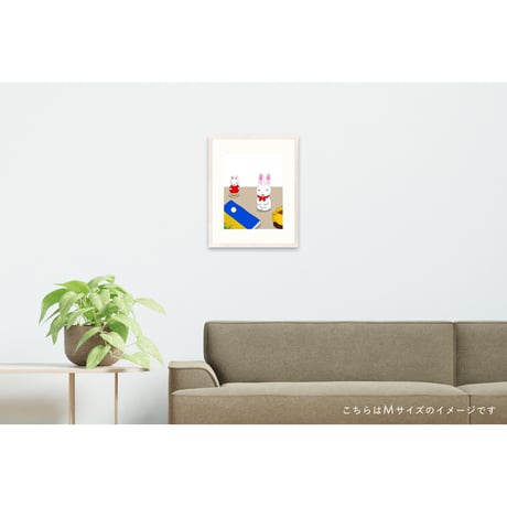 【安西水丸】ジクレー版画 「十五夜」