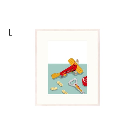 【安西水丸】ジクレー版画 「パイロット」