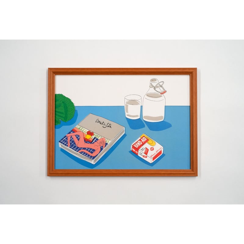 安西水丸】B4サイズポスター レストランの読書 | Crevis Online Store