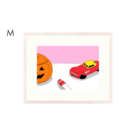 【安西水丸】ジクレー版画「ハロウィン」