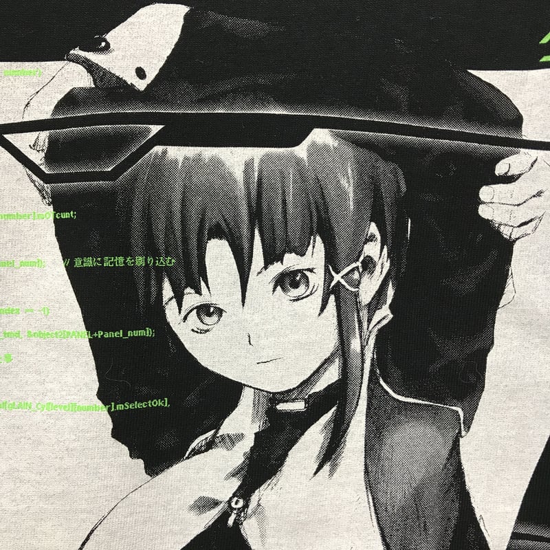 serial experiments lain × messa】ペルソナ Tシャツ-BLAC