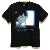 【serial experiments lain × NUMBER 3】ASCII MONITOR Tシャツ-BLACK-