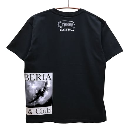 【serial experiments lain × messa】CYBERIA NEON Tシャツ-BLACK-