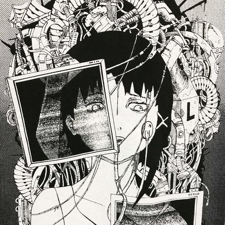 【serial experiments lainNestorarts】NOISE Tシャツ-BLACK-
