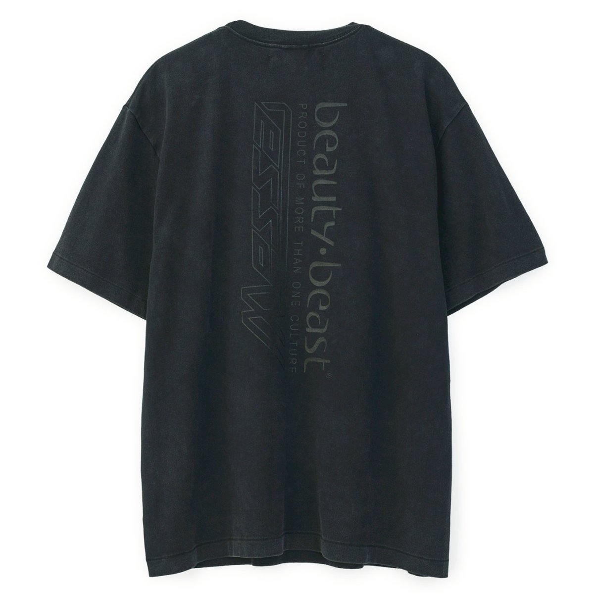 遊人 × beauty:beast × messa】Facial SS Tシャツ -BLAC