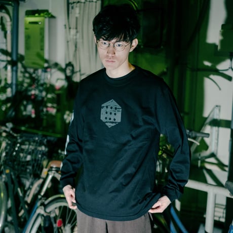 【TEXHNOLYZE × NUMBER 3】TEXHNOLYZED ARM ロングスリーブTシャツ-BLACK-