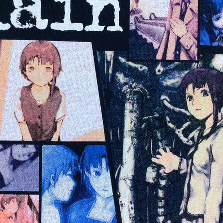 【serial experiments lain × messa】diary Tシャツ -BLACK-