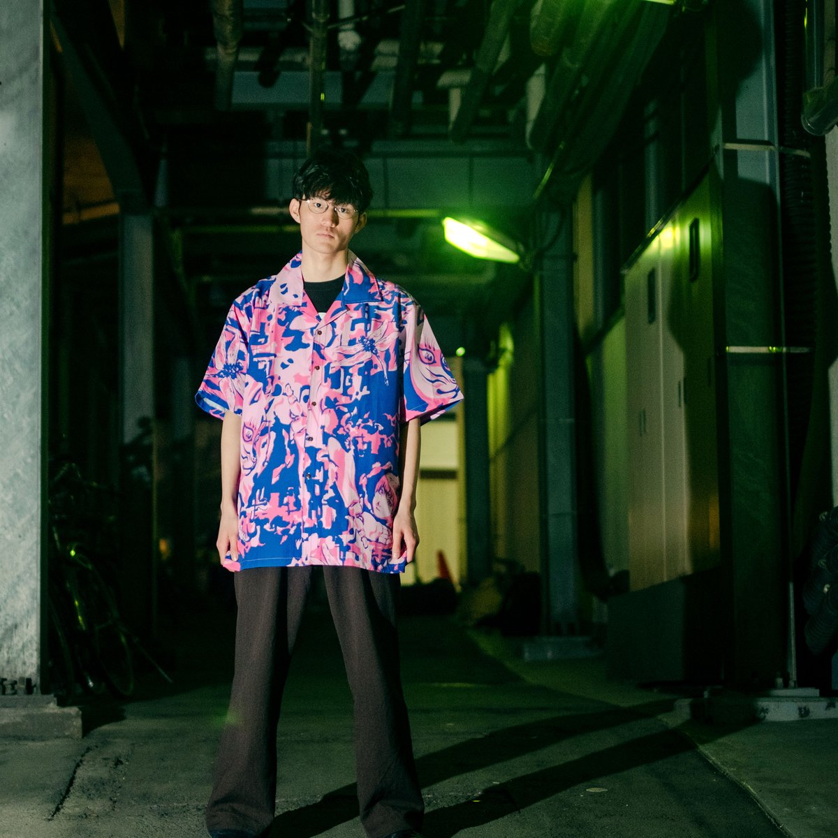 TEXHNOLYZE × 浜崎博嗣】トンボアロハシャツ | messa store TEXHNOLYZE × 浜崎博嗣】トンボアロハシャツ | messa store