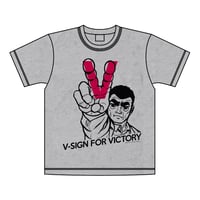 星一徹ＶサインTシャツ-GRAY-