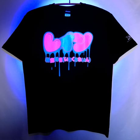 【serial experiments lain × NUMBER 3】GRAFF BEAR Tシャツ-BLACK-