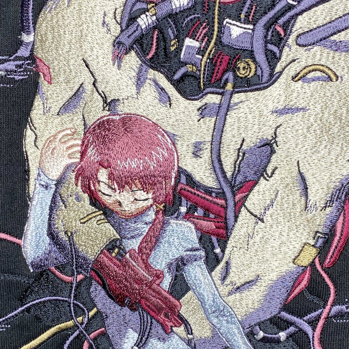 serial experiments lain × messa 】DC1051 刺繍ジップパ