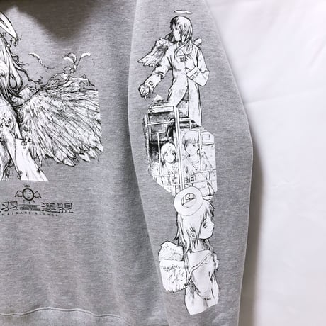 【灰羽連盟 × messa store】灰羽の少女たち プルオーバーパーカー -GRAY-