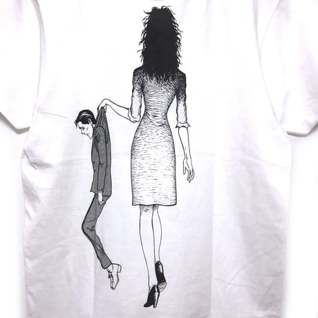 淵さんフェイスＴシャツ-WHITE-