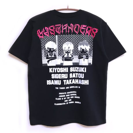 【せいぜいがんばれ！魔法少女くるみ × messa store】傍観者Tシャツ-BLACK-
