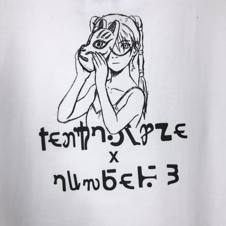 【TEXHNOLYZE × NUMBER 3】Behind The Mask Tシャツ-WHITE-