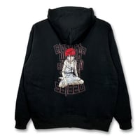 【serial experiments lain × messa 】Wired Maiden 刺繍ジップパーカー -BLACK-
