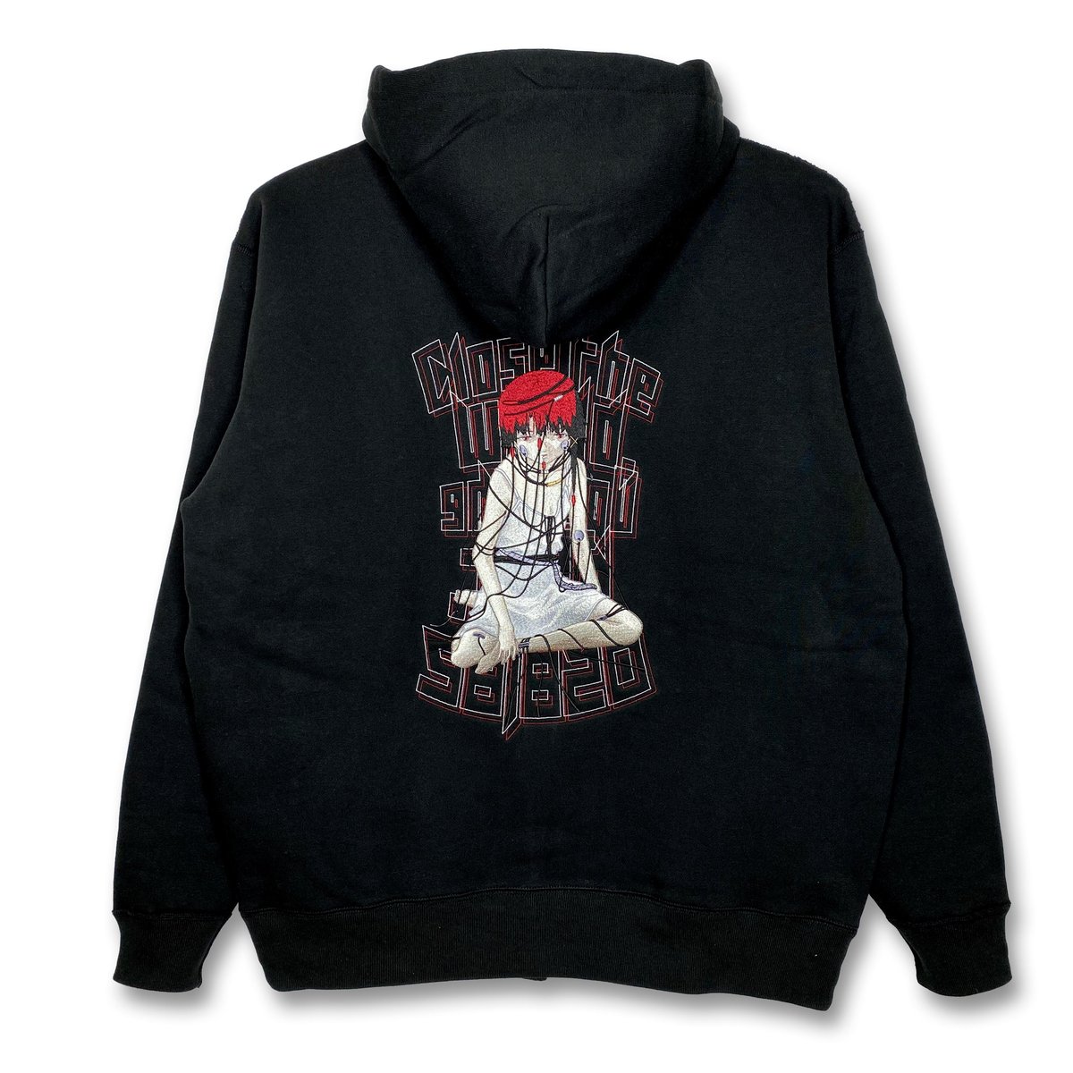 L serial experiments lain 刺繍 ジップパーカー 黒色 fit=scale-down,w=1200