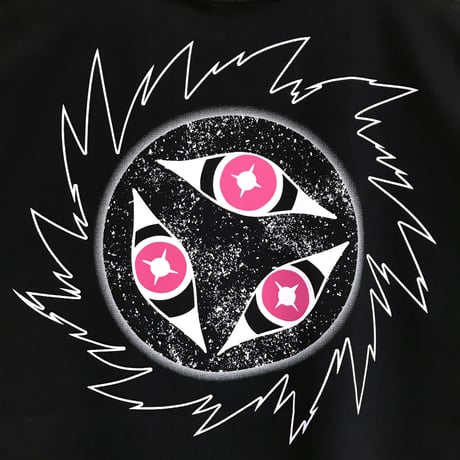 【せいぜいがんばれ！魔法少女くるみ × messa store】暗黒ホエールズ曼荼羅Tシャツ-BLACK-