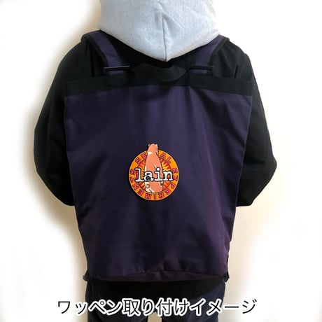 【serial experiments lain × messa store】Cyberia Bear mix ワッペン-ORANGE-