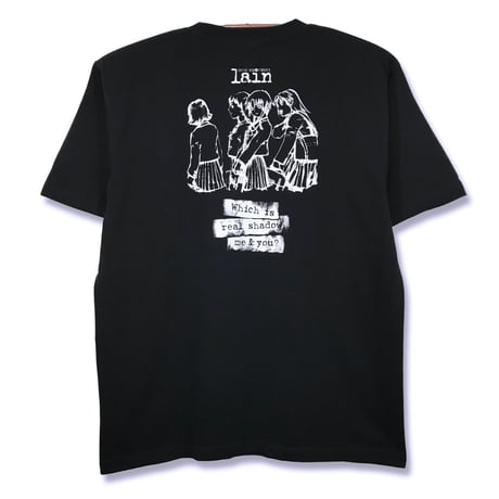 【serial experiments lain × messa】Shadow Tシャツ-BLACK-