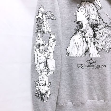 【灰羽連盟 × messa store】灰羽の少女たち プルオーバーパーカー -GRAY-